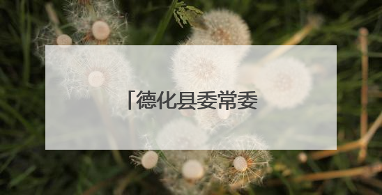 德化县委常委会召开会议