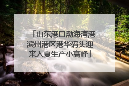 山东港口渤海湾港滨州港区港华码头迎来入夏生产小高峰
