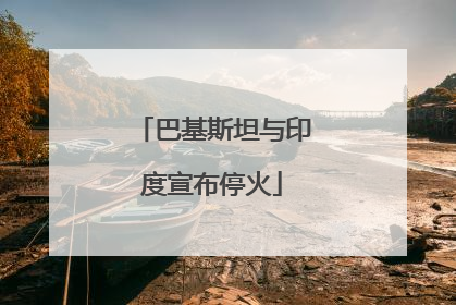 巴基斯坦与印度宣布停火