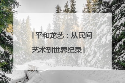 平和龙艺：从民间艺术到世界纪录