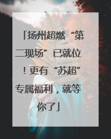 扬州超燃“第二现场”已就位！更有“苏超”专属福利，就等你了