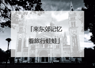来东郊记忆 看旅行蛙蛙