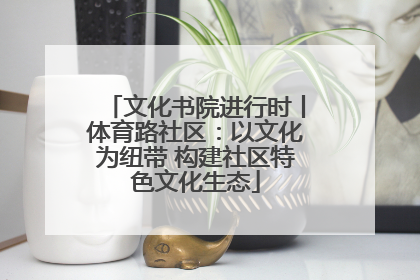 文化书院进行时丨体育路社区：以文化为纽带 构建社区特色文化生态