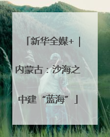 新华全媒+｜内蒙古：沙海之中建“蓝海”