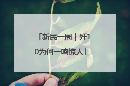新民一周｜歼10为何一鸣惊人