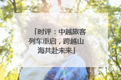 时评：中越旅客列车重启，跨越山海共赴未来