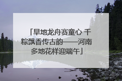旱地龙舟赛童心 千粽飘香传古韵——河南多地花样迎端午