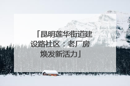 昆明莲华街道建设路社区：老厂房焕发新活力