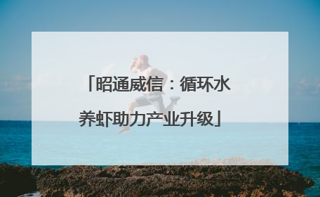 昭通威信：循环水养虾助力产业升级