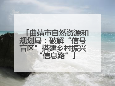 曲靖市自然资源和规划局：破解“信号盲区”搭建乡村振兴“信息路”