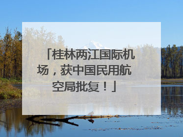 桂林两江国际机场，获中国民用航空局批复！