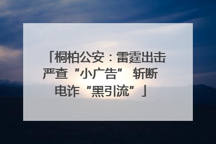 桐柏公安：雷霆出击严查“小广告” 斩断电诈“黑引流”