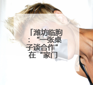 潍坊临朐：“一张桌子谈合作” 在“家门口”实现与全球接轨