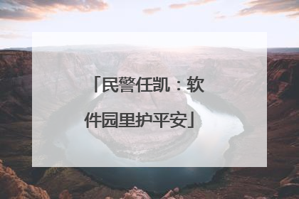 民警任凯：软件园里护平安