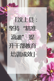 汶上县：坚持“精准滴灌” 提升干部教育培训成效