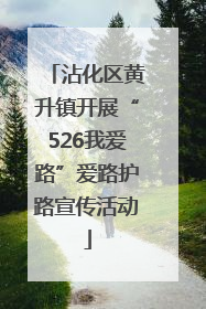 沾化区黄升镇开展“526我爱路”爱路护路宣传活动