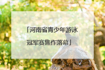 河南省青少年游泳冠军赛焦作落幕
