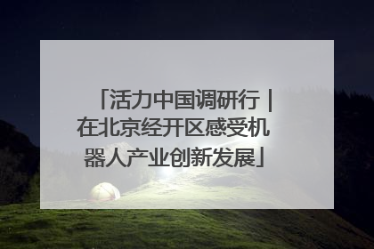 活力中国调研行｜在北京经开区感受机器人产业创新发展