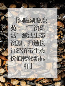 洞庭湖麋鹿苑：“三资盘活”激活生态资源，打造长江经济带生态价值转化新标杆