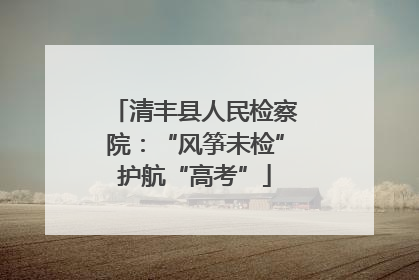 清丰县人民检察院：“风筝未检”护航“高考”