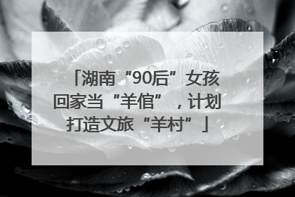 湖南“90后”女孩回家当“羊倌”，计划打造文旅“羊村”