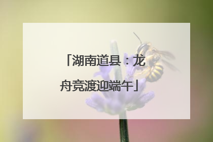 湖南道县：龙舟竞渡迎端午