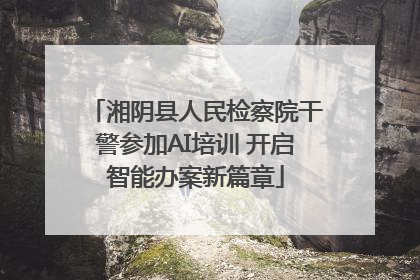 湘阴县人民检察院干警参加AI培训 开启智能办案新篇章