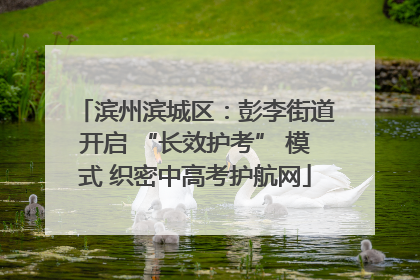 滨州滨城区：彭李街道开启 “长效护考” 模式 织密中高考护航网