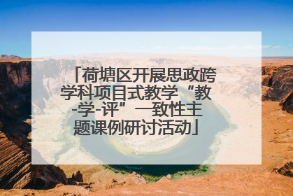 荷塘区开展思政跨学科项目式教学“教-学-评”一致性主题课例研讨活动