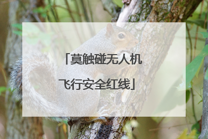 莫触碰无人机飞行安全红线
