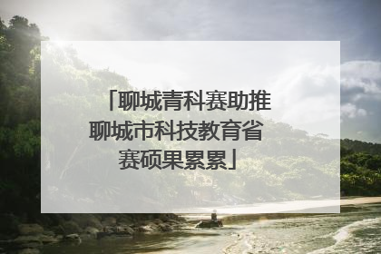 聊城青科赛助推聊城市科技教育省赛硕果累累