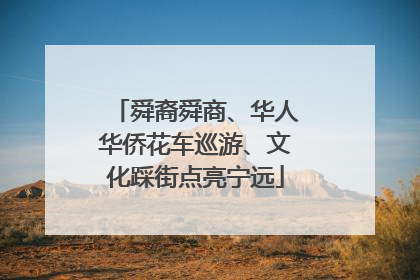 舜裔舜商、华人华侨花车巡游、文化踩街点亮宁远