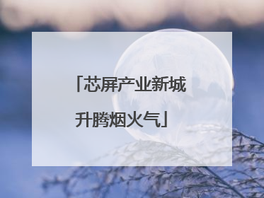 芯屏产业新城升腾烟火气