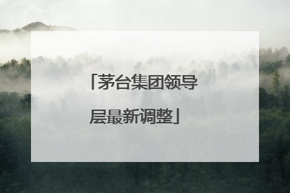 茅台集团领导层最新调整