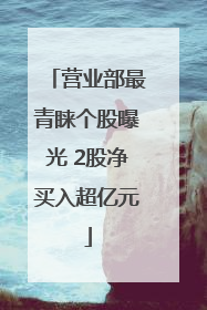 营业部最青睐个股曝光 2股净买入超亿元