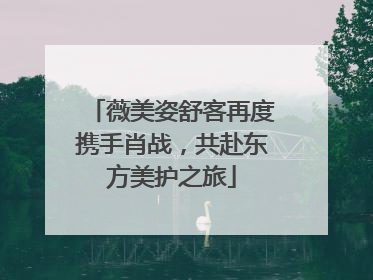 薇美姿舒客再度携手肖战，共赴东方美护之旅