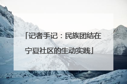 记者手记：民族团结在宁夏社区的生动实践