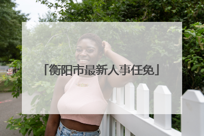 衡阳市最新人事任免