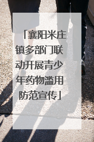 襄阳米庄镇多部门联动开展青少年药物滥用防范宣传