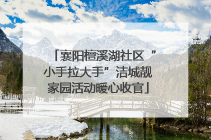 襄阳檀溪湖社区“小手拉大手”洁城靓家园活动暖心收官