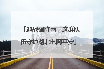 迎战强降雨，这群队伍守护湖北电网平安