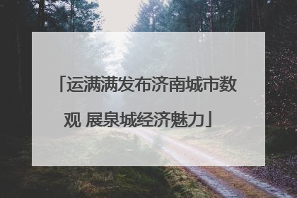 运满满发布济南城市数观 展泉城经济魅力