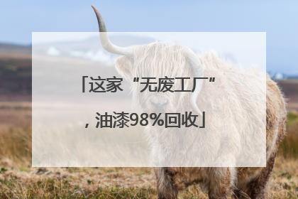这家“无废工厂”，油漆98%回收