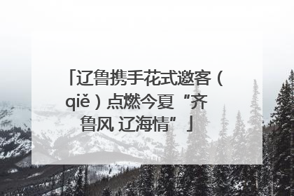 辽鲁携手花式邀客（qiě）点燃今夏“齐鲁风 辽海情”