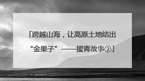 跨越山海，让高原土地结出“金果子”——援青故事②