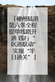 郴州陆港第六条全程提单线路开通 践行“区港联动” 实现“半日通关”