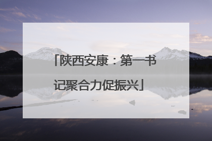 陕西安康：第一书记聚合力促振兴