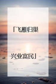 飞雁归巢 兴业富民