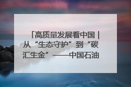 高质量发展看中国｜从“生态守护”到“碳汇生金”——中国石油大庆油田绿色蝶变