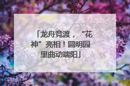 龙舟竞渡，“花神”亮相！圆明园里曲动端阳
